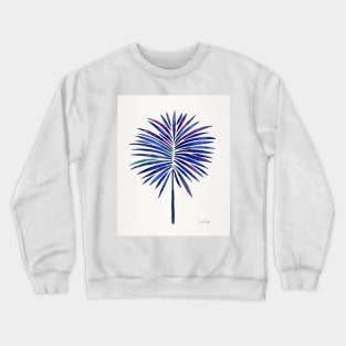 fan palm indigo Crewneck Sweatshirt